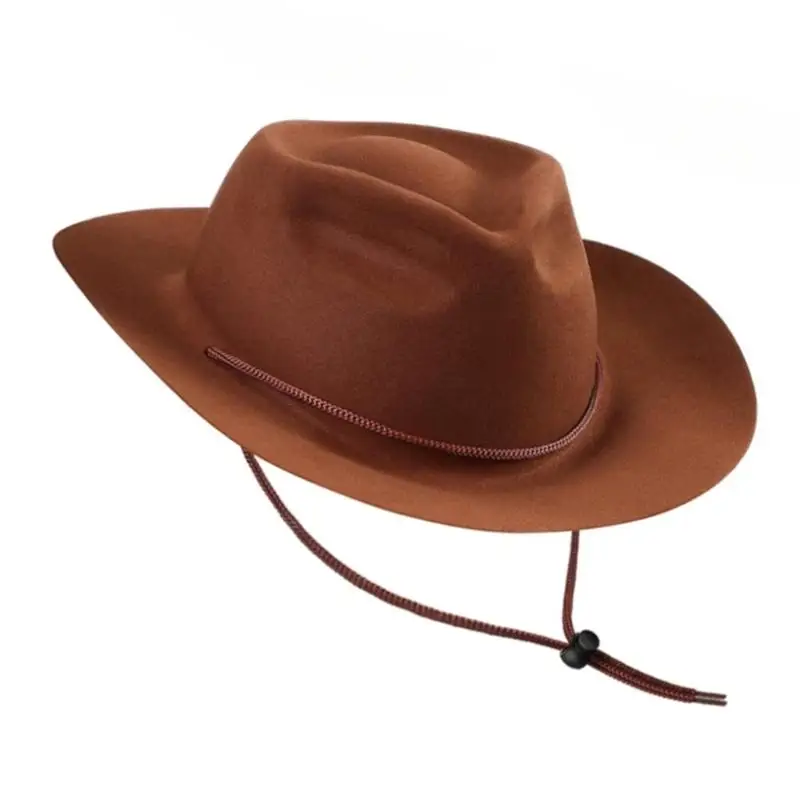 31BB Child Cowgirl Hat Large Brims Cowboy Hat Girl Stage Show Hat Headpieces