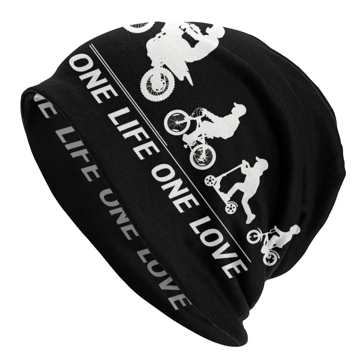 One Life One Love Moto Bonnet Homme Fashion Thin Skullies Beanies Dirt Bike Motocross Motor Sport Caps For Men Women Hats