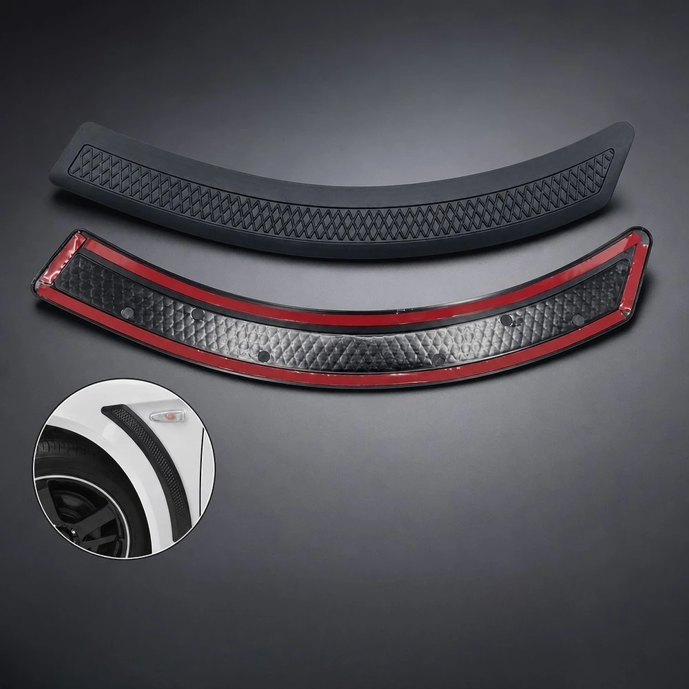 Universal Wheel Arch Widening Anti-Collision Strip Rubber Trim for Car Modification Decorative Protection Scratch-Proof Vent
