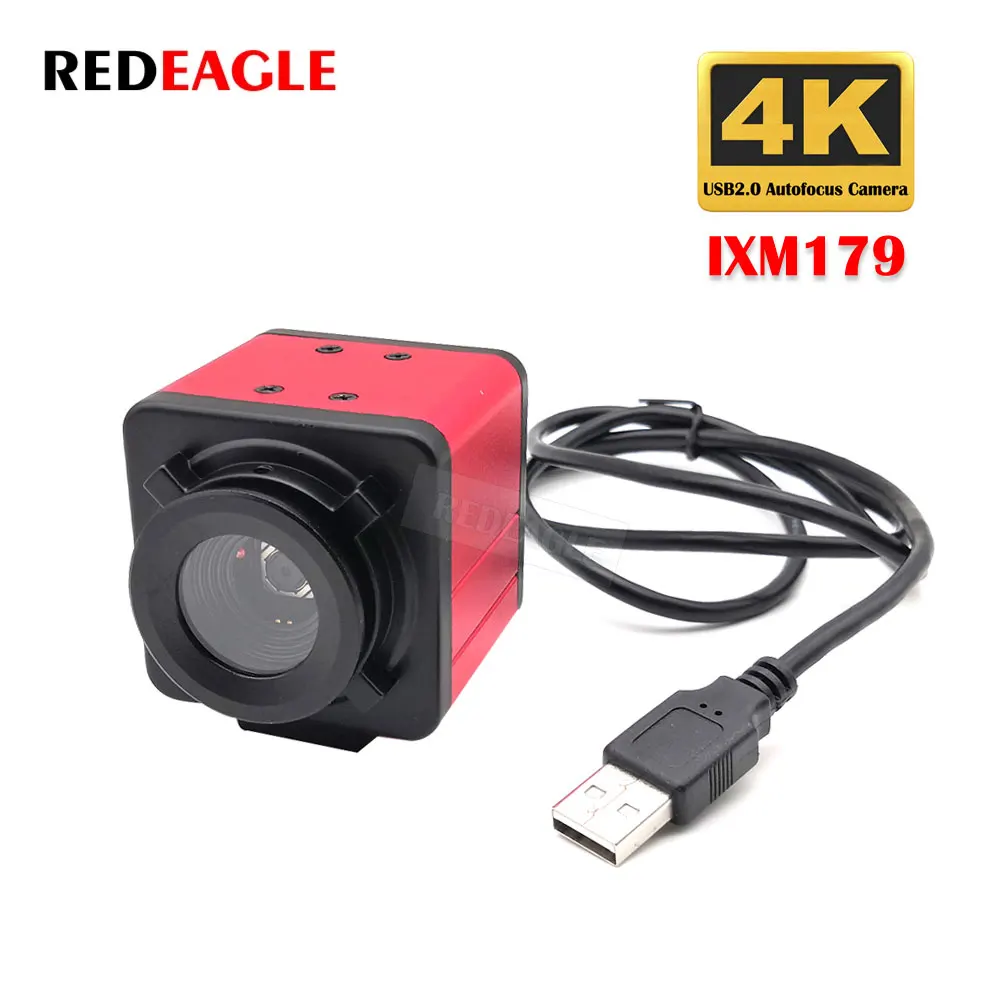 REDEAGLE-4K HD USB 자동 초점 웹캠, 8MP 미니 박스, 산업 보안 PC 카메라, 화상 회의, 서예 교육용