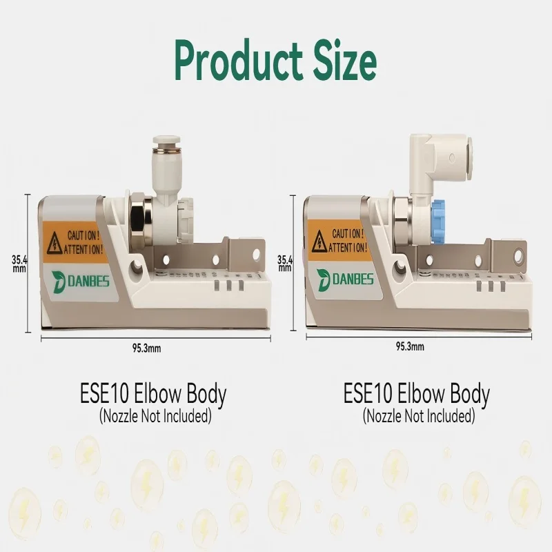 ESE10 Industrial Static Eliminator Ion Nozzle Anti-Static Dust Removal Micro High-Frequency Ion Air Nozzle