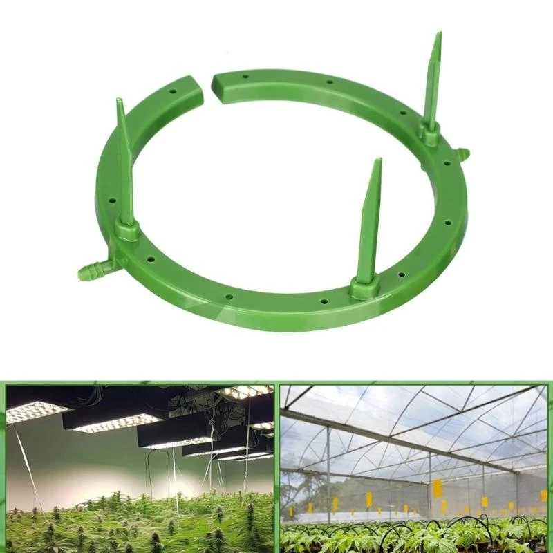 Dripper annaffiatura automatica piante e8bd con anelli emettitore a goccia da giardino a 3 gambe
