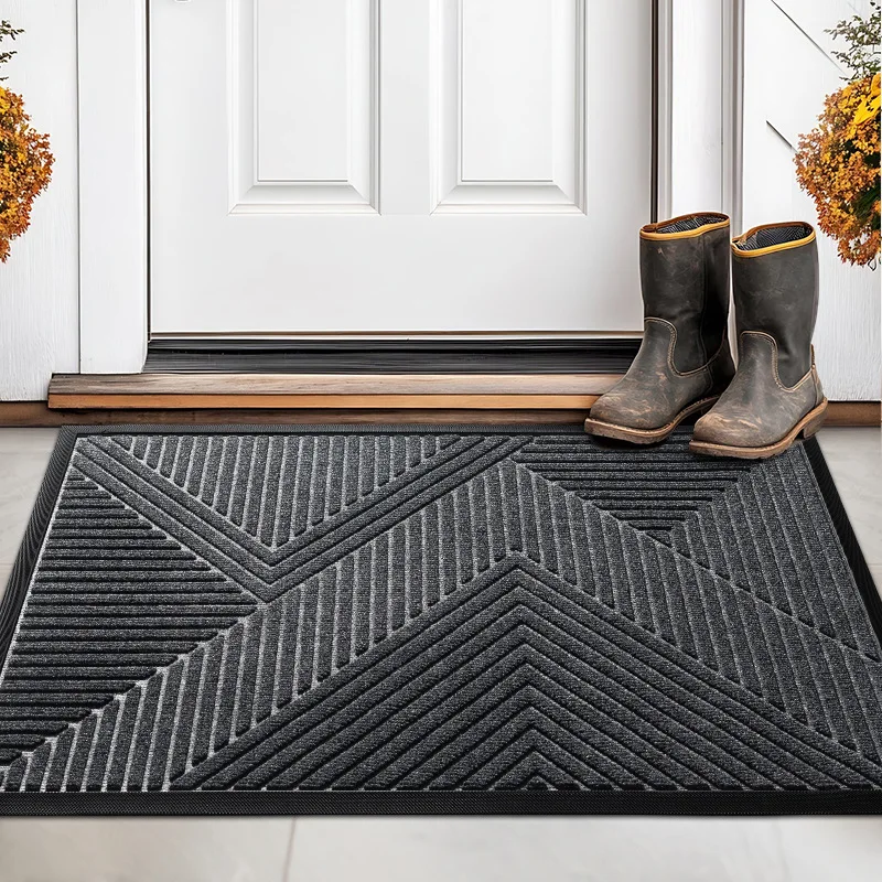 

Entrance Carpet, Mud-Scraping & Easy-to-Clean Entryway Mat, Outdoor Wear-Resistant Scratch-Resistant Pad, Non-Slip Floor Mat