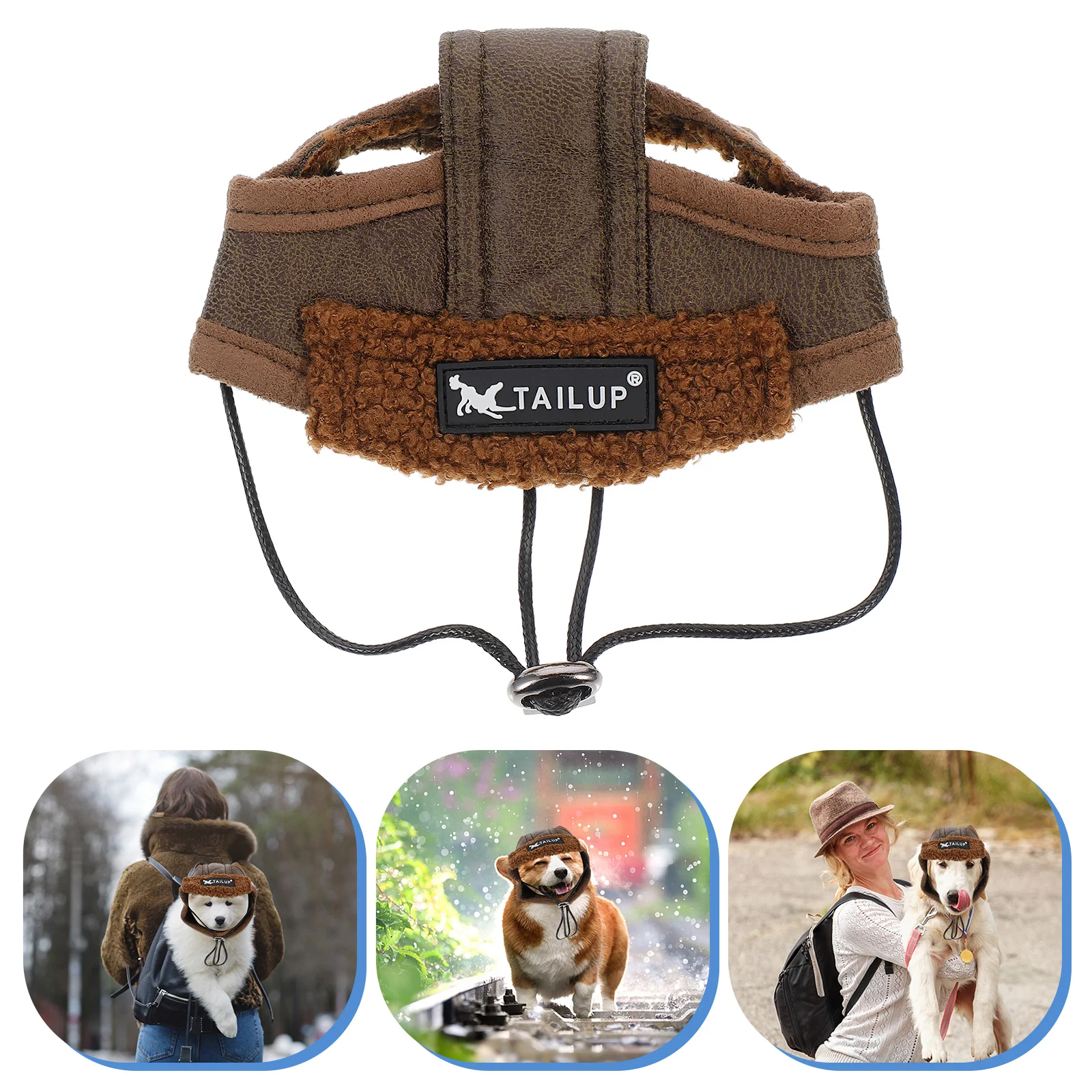 Pet Costume Creative Pet Makeup Decor Hat for Dog Cat Animal (Brown, Size: S) Show Costume Pet Creative Pet Costume