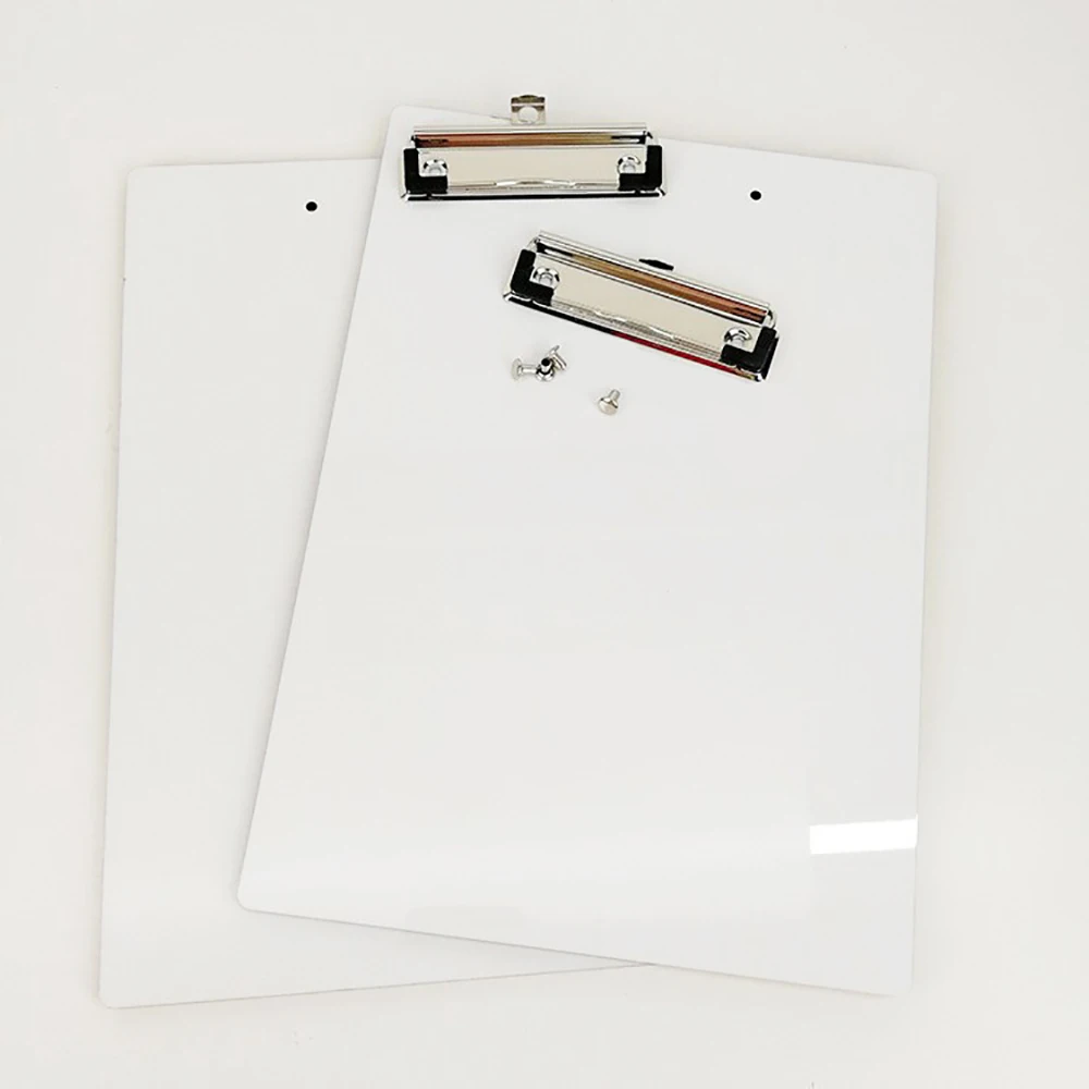 3pcs A4 A5 MDF Clipboard Sublimation Blank Wooden Writing Board Clip Folder Heat Transfer  For Custom Photo Printing