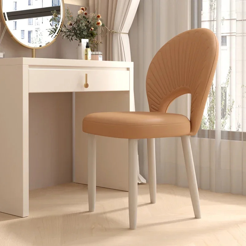 Luxury Restaurant Dining Stool White Upholstered Set Portable Accent Chairs Design Modern Nordic Sillas Comedor Home Furniture