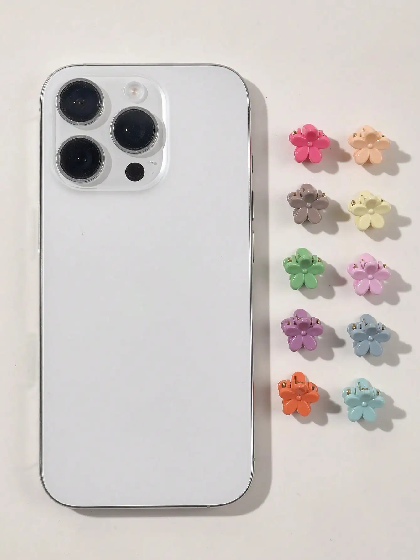 50/100 шт. мини-заколки для волос с цветами для девочек и малышей, нескользящие тонкие волосы, прочные, разные цвета, милые аксессуары для волос