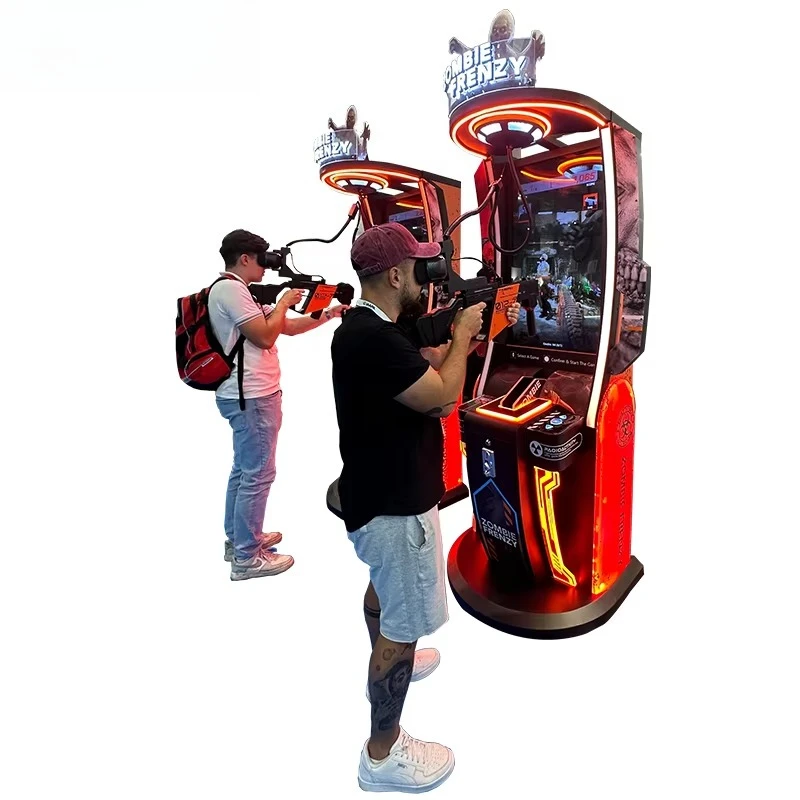 VR Shooting Simulator 2027 New One Person 12D Virtual Reality Arcade Games  5D Motion Platform Supplier Indoor 9D Game Machine