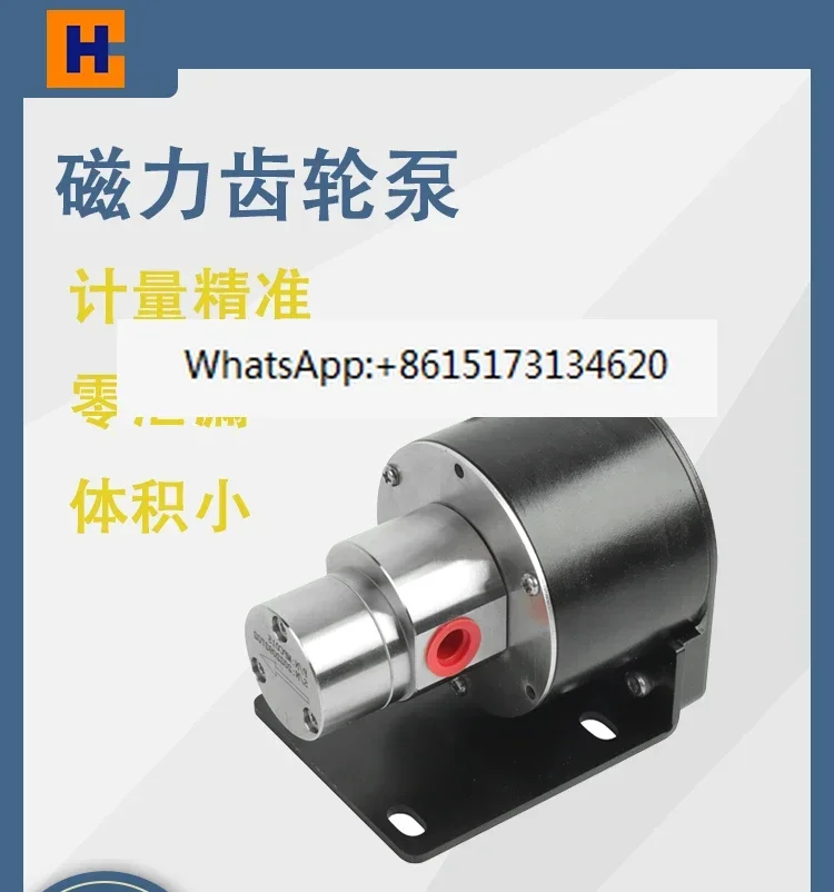 Miniature metering  self-priming stainless steel  head  coffee machine inkjet printer magnetic drive gear pump