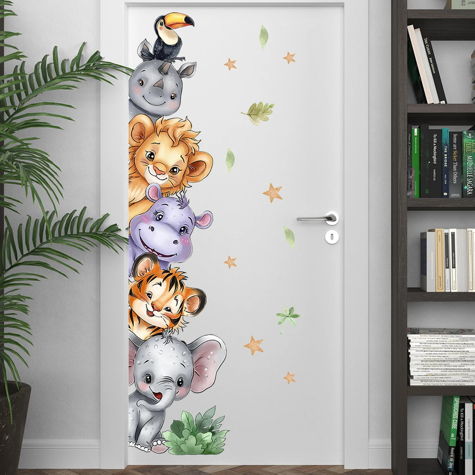 Quietly Observe Your Animal Wall Stickers Interesting Home Decor For Living Room And Bedroom   Decoration