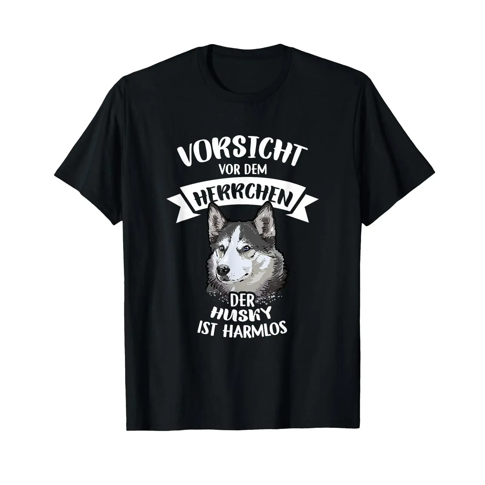 Beware The Husky's Master Is Harmless Walking T Shirt vintage Washed Stretched Soft Stylish Comfortable homme Slightly