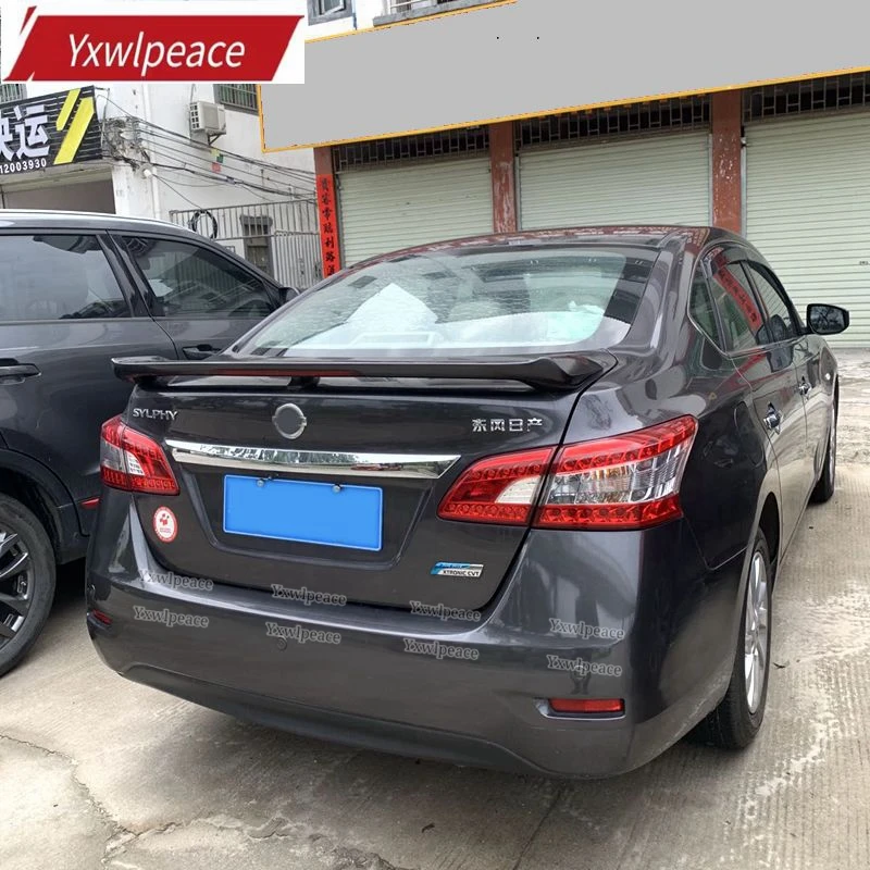 

Спойлер для Nissan Sylphy 2013 2014 2015, красный стосветильник, высококачественный материал ABS, спойлер для крышки багажника грунтового цвета