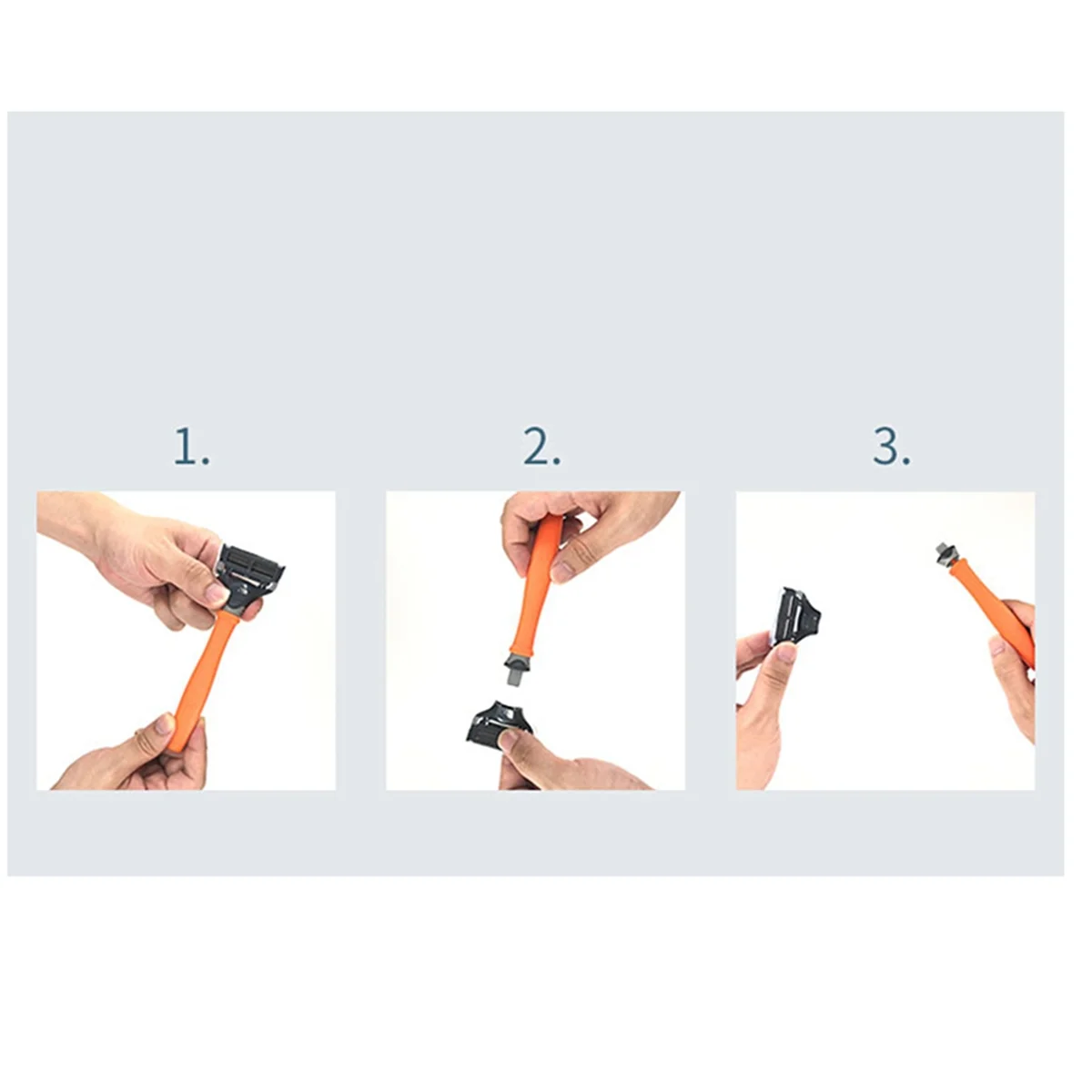 8X Fits for Men'S Shaver Heads Shaver Replacement Heads Manual Blades-T33C