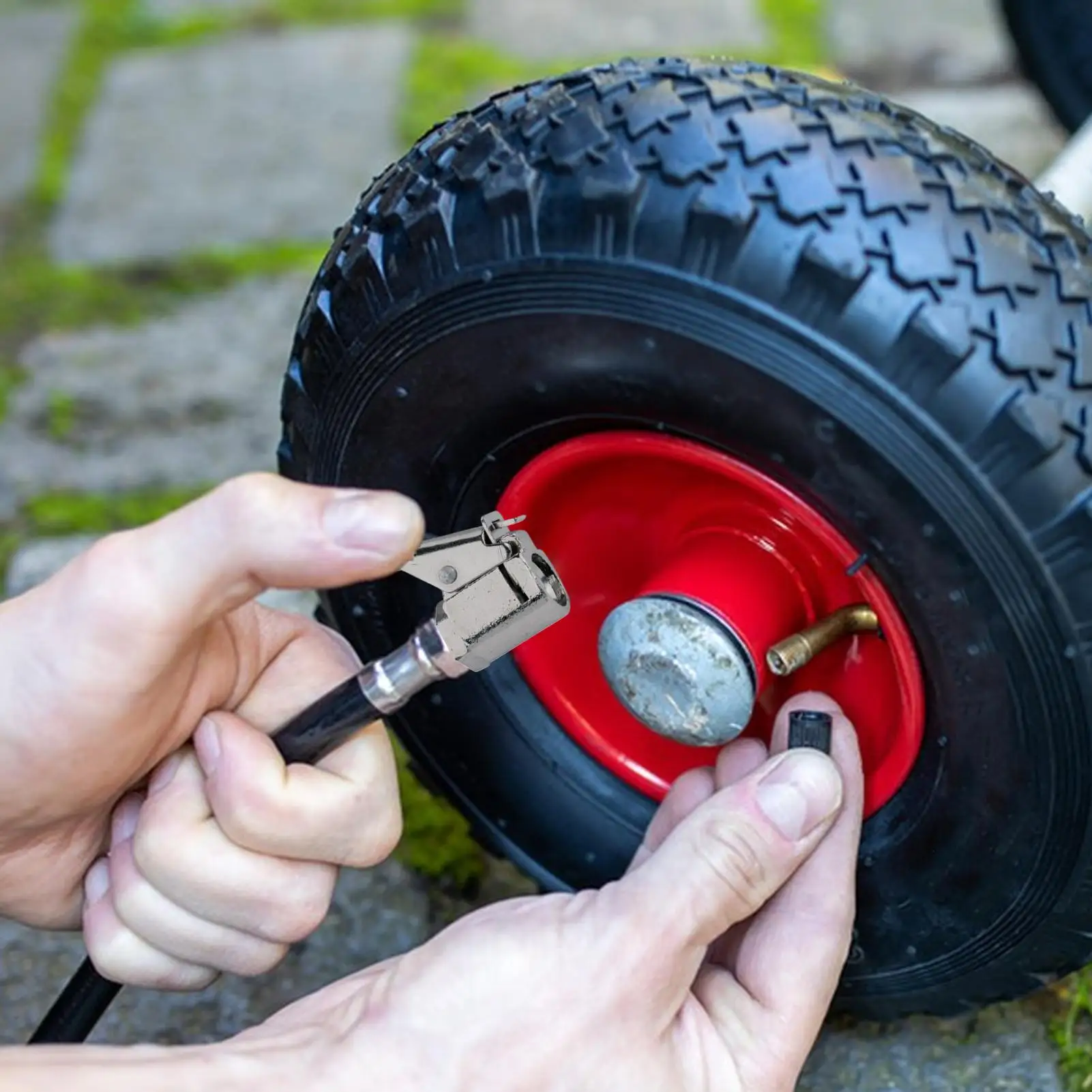 Tire Air Chuck Copper No Leakage Compressor Pump Connect Accessories With Clip Adapter Tire Chucks for Vehicle Inflator
