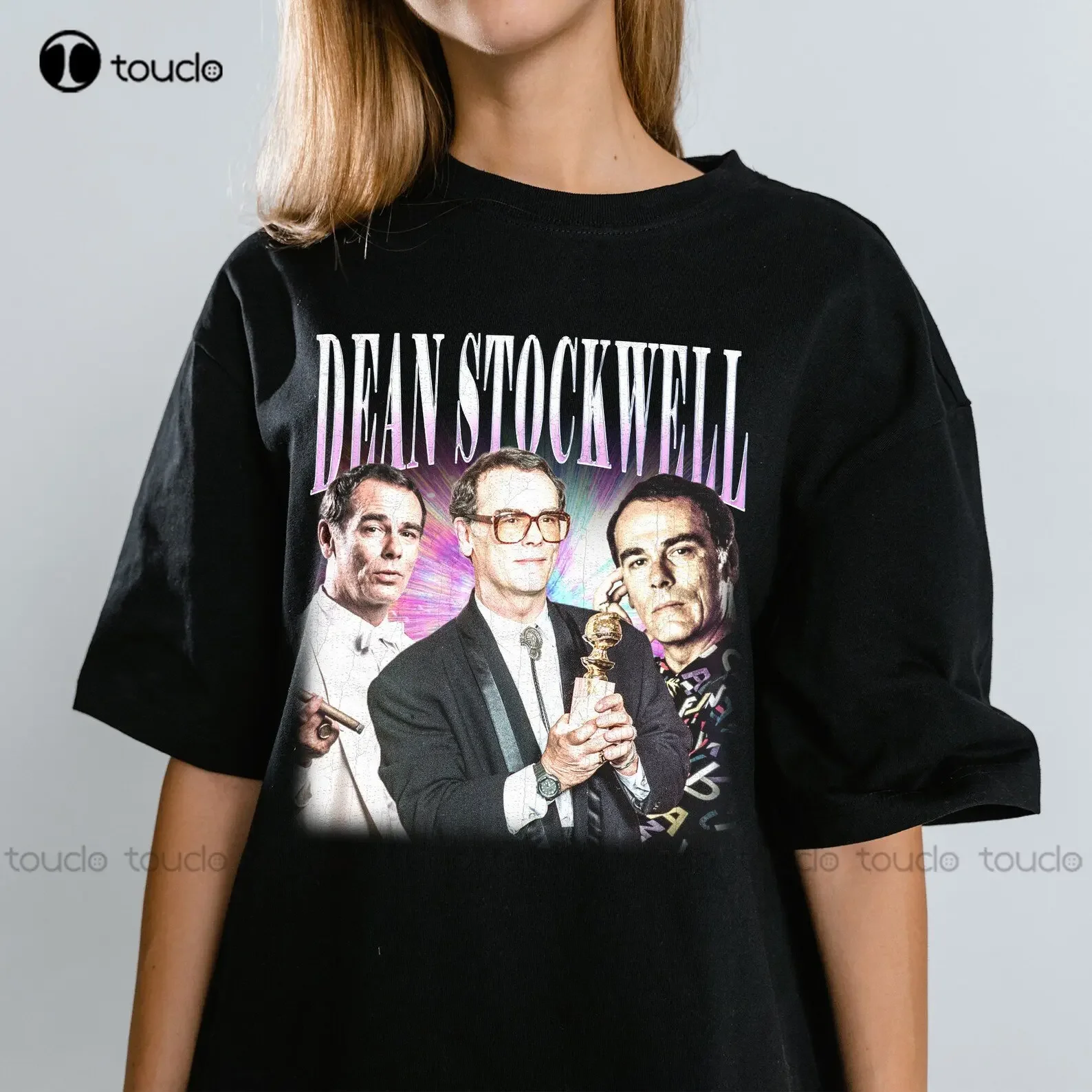 Dean Stockwell Vintage T-Shirt Dean Stockwell Fan Shirt Black T Shirts O-Neck Streetwear Oversized Xs-5Xl Printed Tee Streetwear