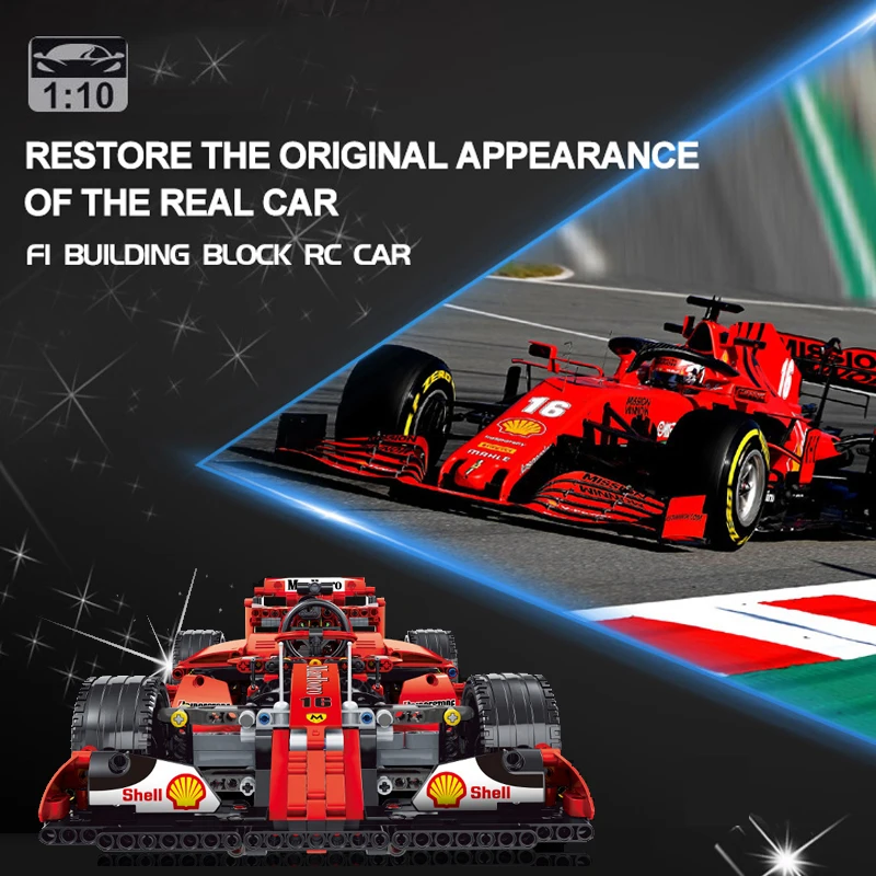 Technical APP Remote Control F1 Formula Sport Car Building Blocks Motor Power Racing Supercar Bricks Set Toy For Kids Model Gift