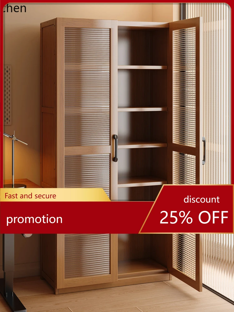 CZ shelf floor-to-ceiling bookcase, simple living room integrated with wall dust-proof storage locker
