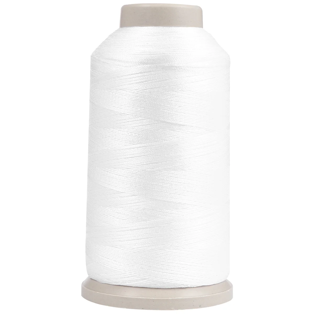 

Spools of 3 Strands High Quality Nylon Silk Sewing Thread 0.3mm White for Quilting Upholstery Beading Drapery Long Spools Cone