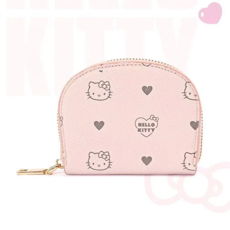 Y2K Hello Kitty Manga Women's Wallet Cute and Lightweight Commuting Storage Bag Cartoon PU Leather Zipper Organ Bag Holiday Gift