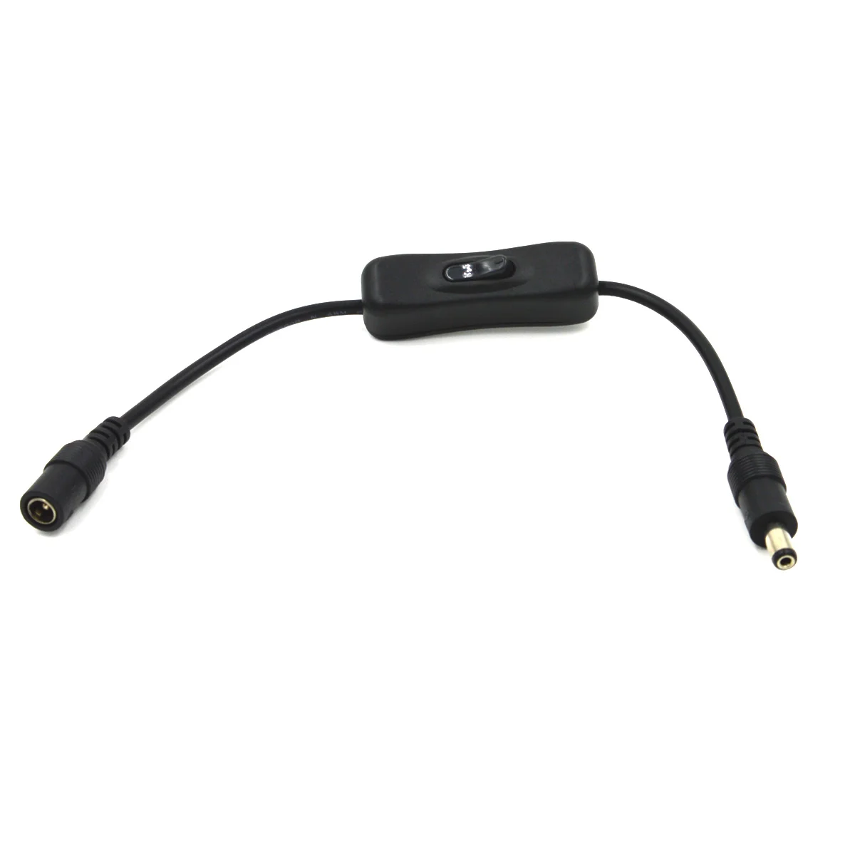 

5.5x2.1mm Dc Power Extension Cable Male to Female M Included Black Inline Manual on Off Control for Device Project