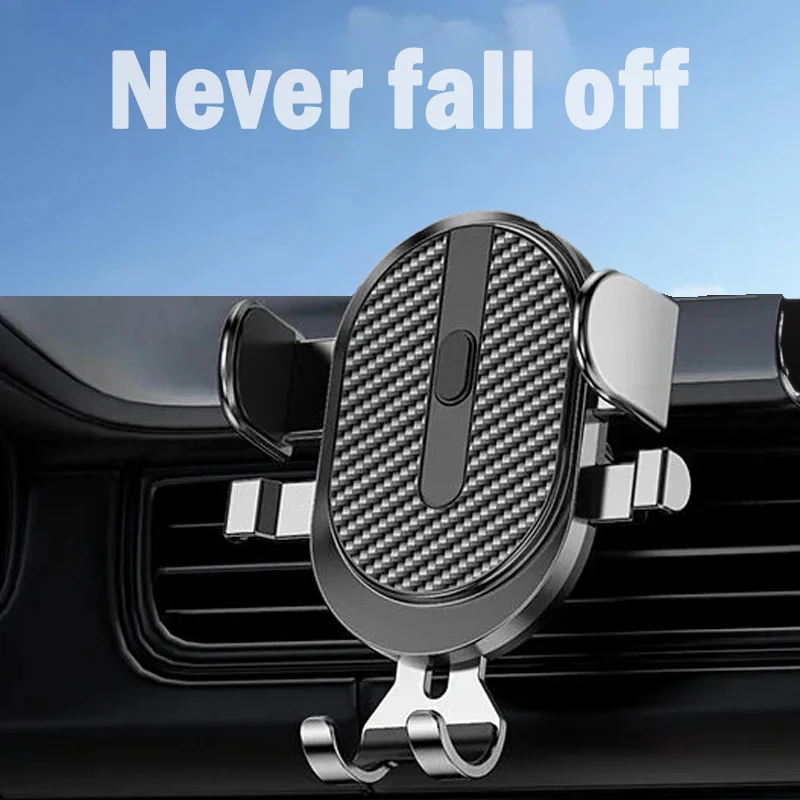 Gravity Phone Holder In Car Mobile Mount Stand Air Vent Hook Clip Car Phone Holder for IPhone Xiaomi Samsung Cellphone Support