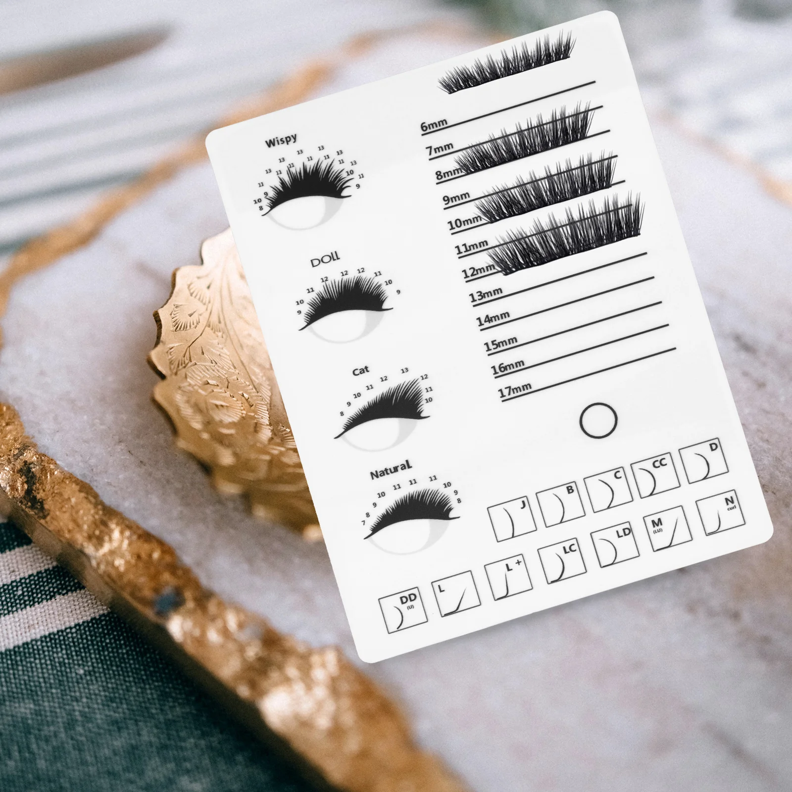 

1Pcs Eyelash Display Board Acrylic Lash Grafting Tray Eyelash Extension Supply Beauty Salon Beauty Salon Supply