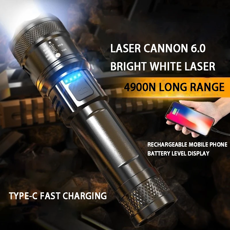 

Rechargeable Led Flashlight High Power Flashlight Waterproof Torch Light Portable Flashlight for Outdoors