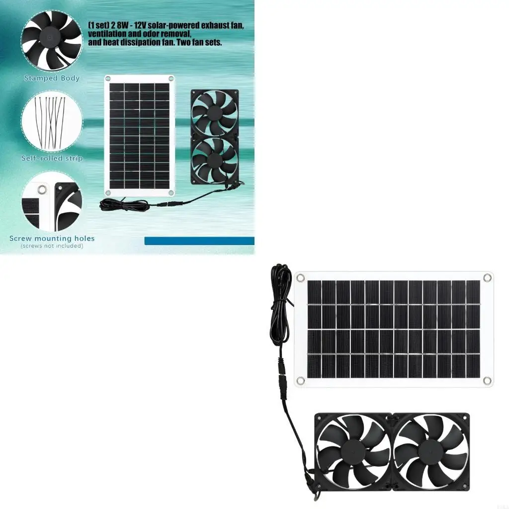 

Бесшумный фотоэлектрический вентилятор мощностью 8 Вт, 12 В с простой и простой сборкой, подходит для различных мест