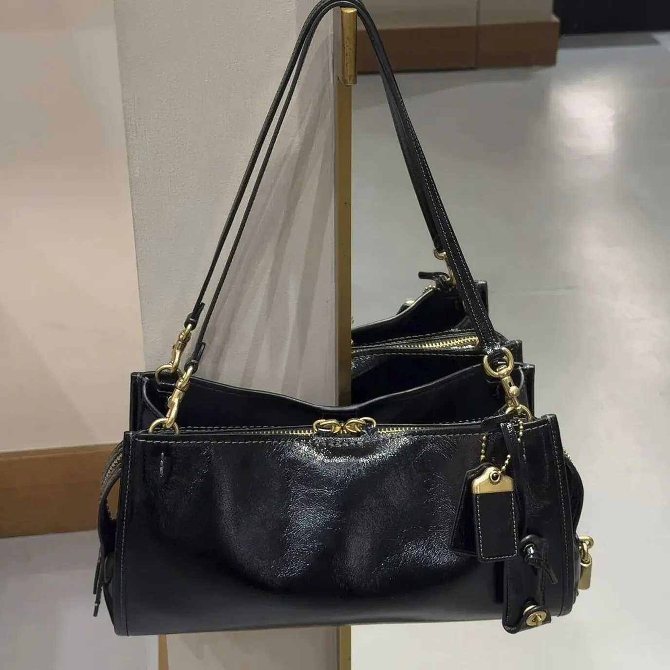 

НОВИНКА: Стильная кожаная сумка-клатч Moon Tooth Oil Wax для женщин, дизайнерская люксовая сумка-кошелек 2026 года, винтажная сумка через плечо