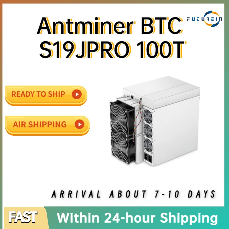 

Новый Bitmain Antminer S19JPRO 104T 100T S19 86T 90T ASIC Crypto Mining S19j Pro SHA256 Алгоритм 3050 Вт с блоком питания