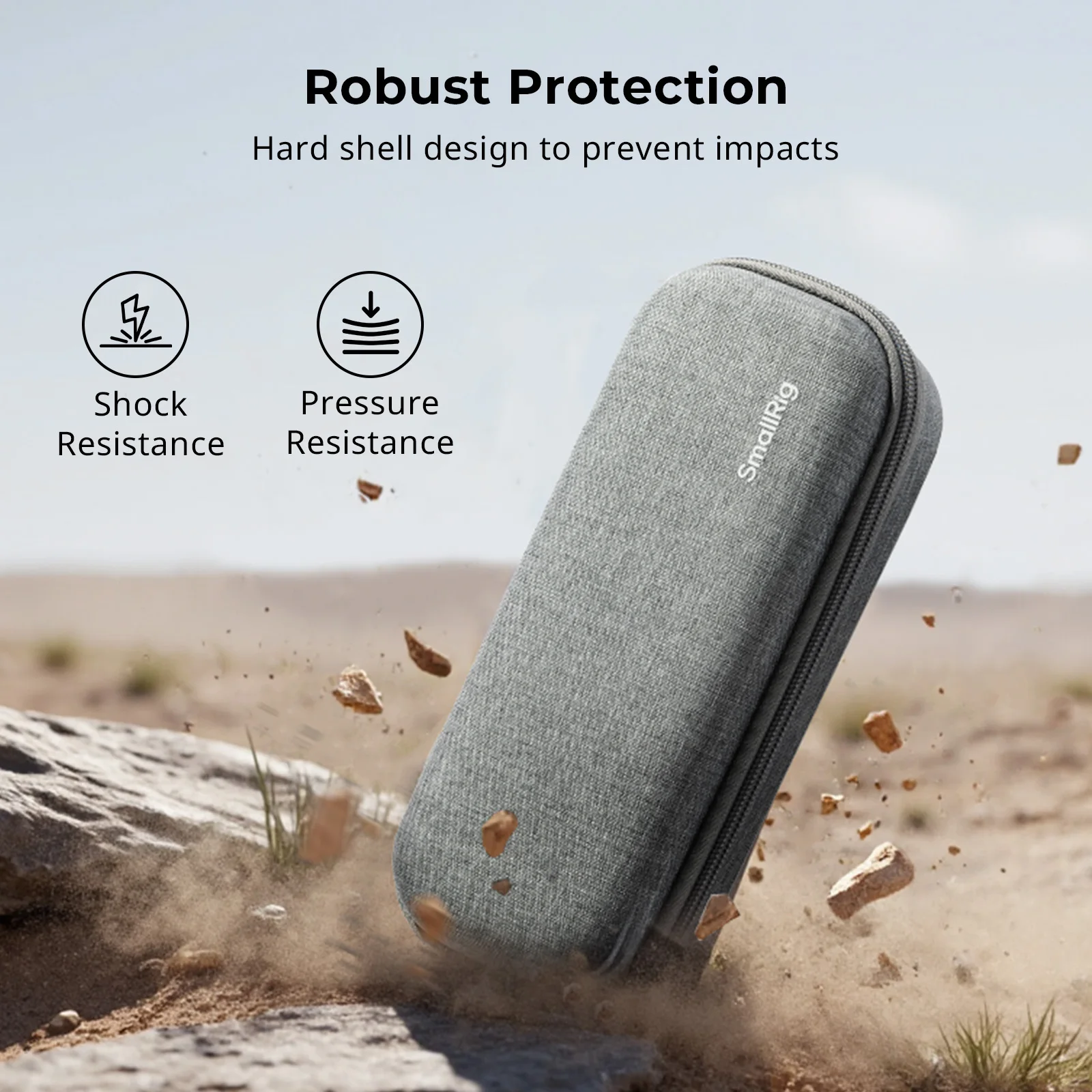 حقيبة حمل صغيرة لـ DJI Osmo Pocket 3 للتصوير الفوتوغرافي في الشوارع الحضرية والتنزه في الهواء الطلق مع حزام المعصم 5118