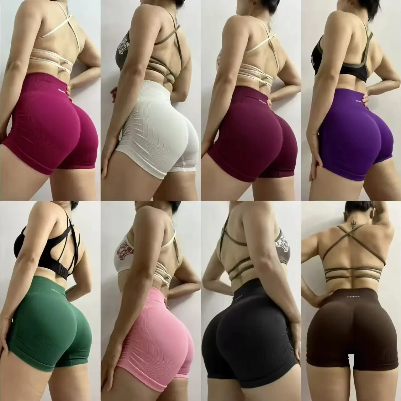 

Summer Hot Selling Affordable Pants Women's Yoga Shorts Sports Dyfne Hip Lift Three-quarter Tight Squat Training Fitness Pants