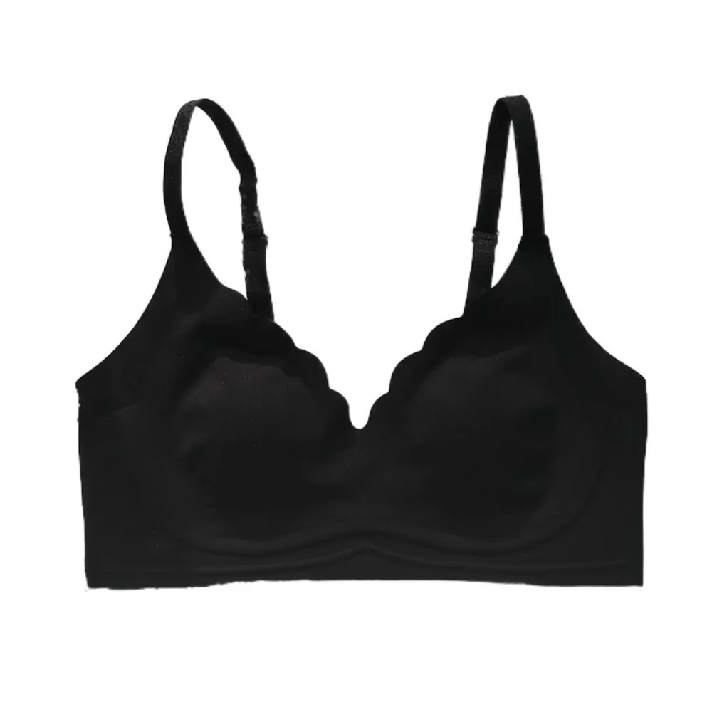 Breathable Sweet Wireless Push Up Bra Anti-sagging Lingerie Seamless Deep V Bra Shockproof Thin Underwear Women Gifts