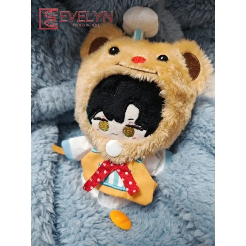 Evelyn (Doll) 10cm Doll's Clothes Plush Cap Hat Replaceable Clothes Shirt Apron scarf Outfit Love and Deepspace Children's Gift