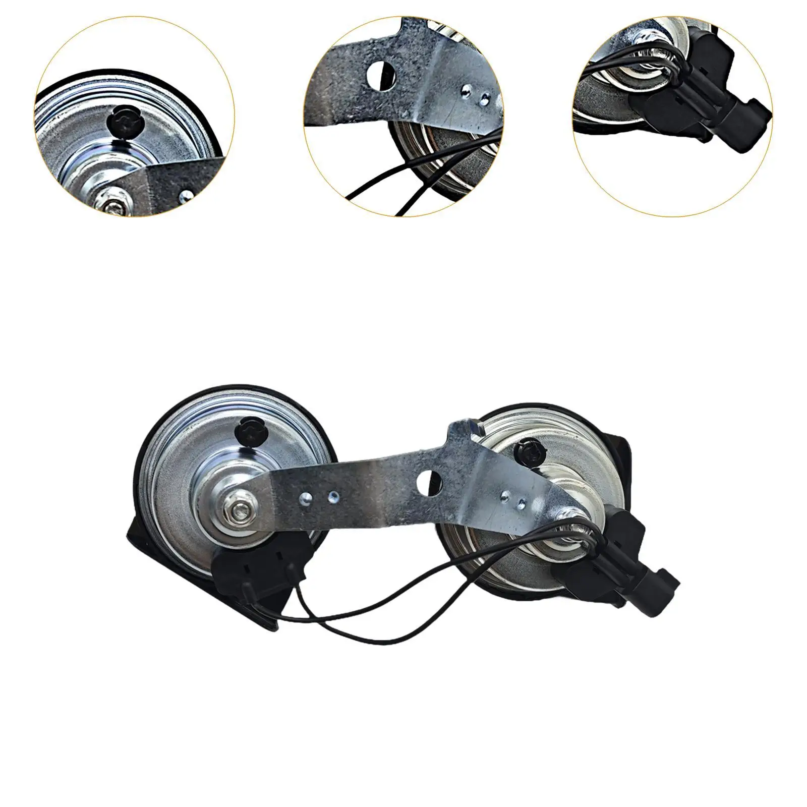 High Low Pitch Horn Assembly Professional Repair Parts Accessories 4L3Z-13832-a Replaces for Lincoln Navigator 2000-2006