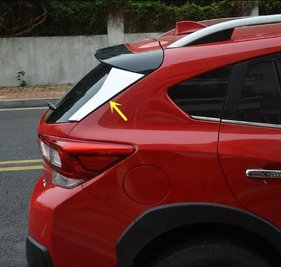 

For Subaru XV 2018-2020 ABS Chrome rear window side wing decorative strip anti-scratch protection car accessories