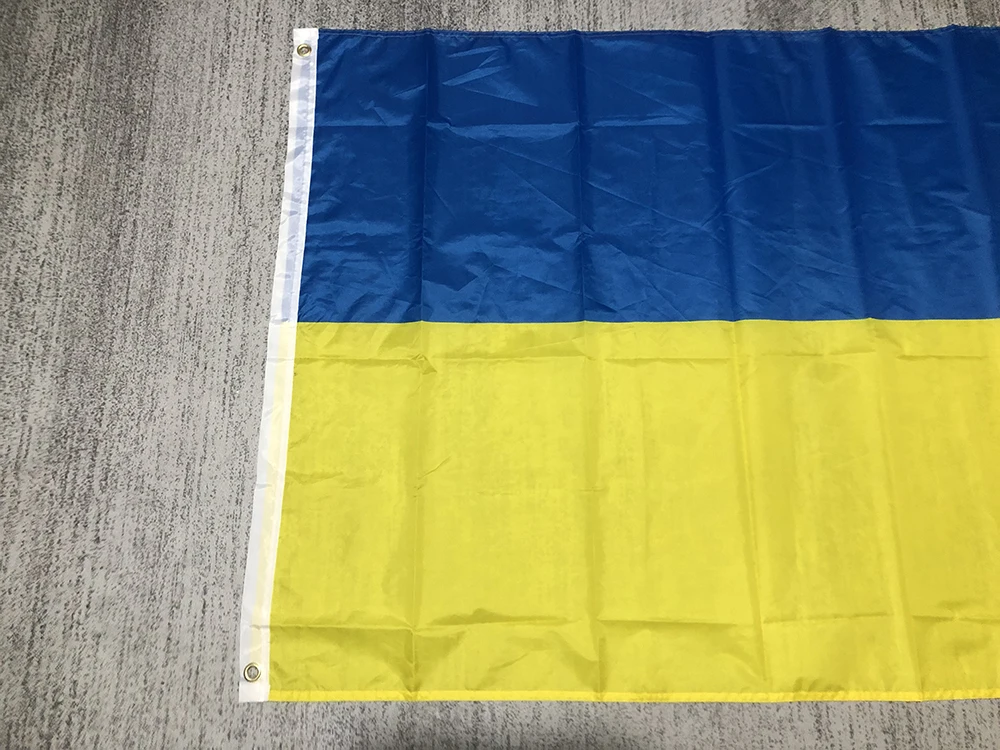 Superonezxz flaga ukrainy Flaga 90 x 150 cm poliester Ukraina Flaga narodowa wisząca Flaga bez masztu Dekoracja domu flaga baner