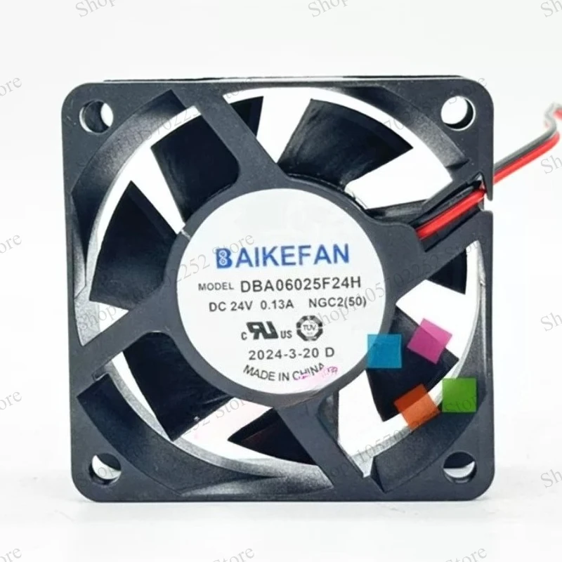 For BAIKEFAN 6025 6CM inverter cooling fan DBA06025F24H DC24V 0.13A