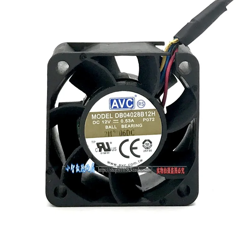 ORIGINAL DB04028B12H DC12V 0.53A 4028 40*40*28mm NEW COOLING FAN RADIATOR
