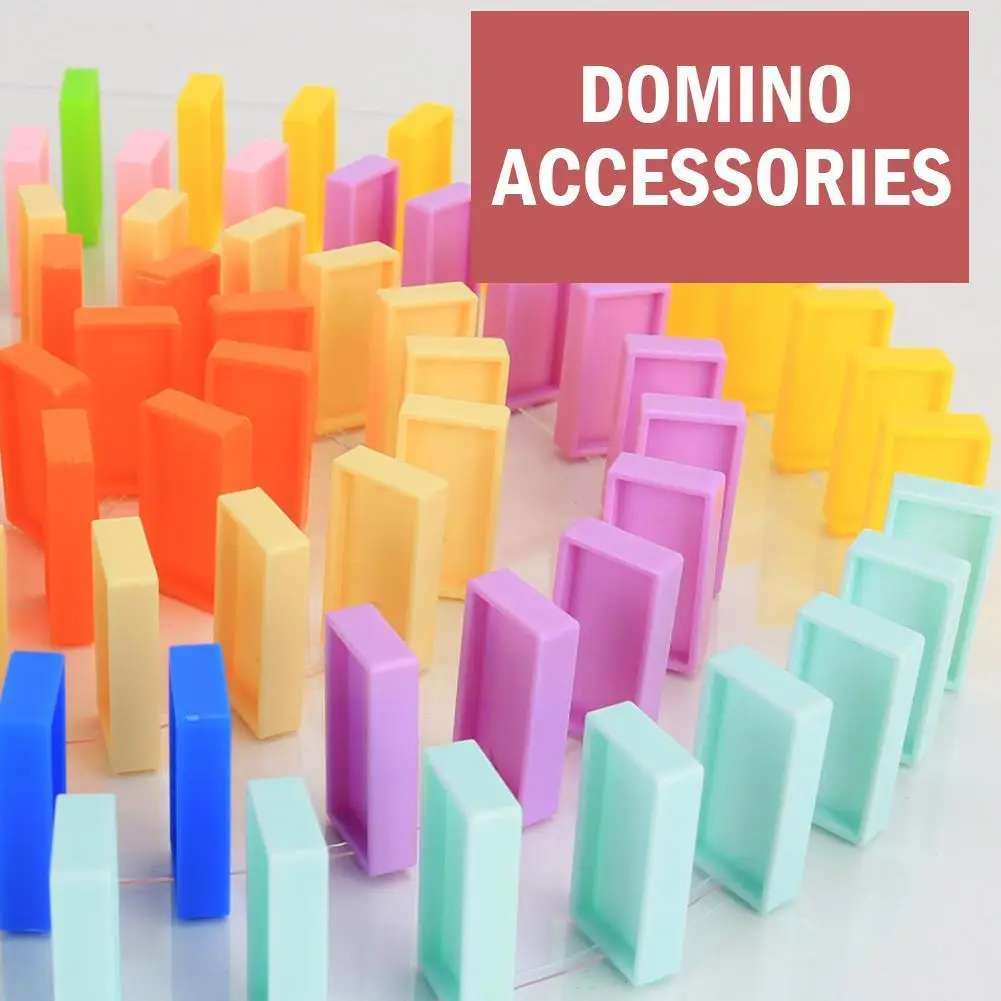 Universal Domino Compression Clip Pull Train Extension Game Clip Kit Accessories Blocks Domino Gift Pull Domino Creative J7K4