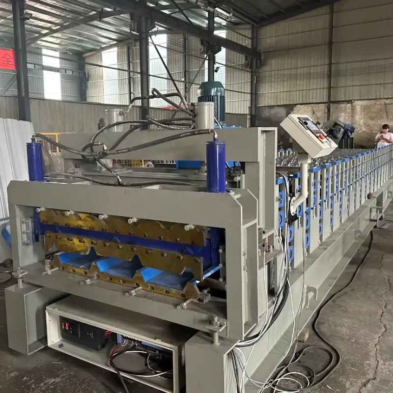 

Высокоскоростная автоматическая одиночная двухслойная машина для раскатки гофрированного листа IBR для изготовления листовой плитки на крыше