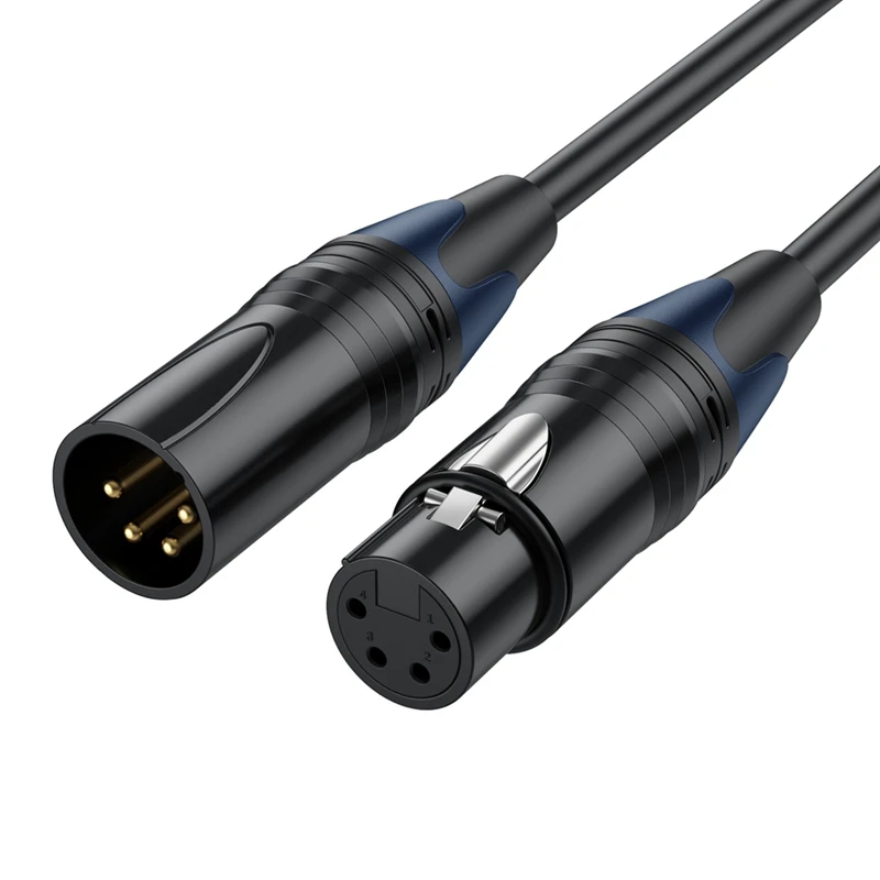 Superoferta: Cable de alimentación XLR de 4 pines macho a hembra de 20 m, cable de extensión para cámara DSLR, monitorización, c