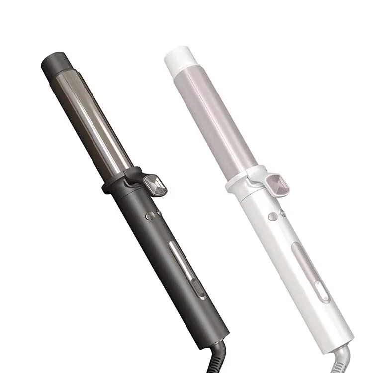 Electric Automatic Ceramic PTC LED Rotating Hair Curler 1inch Barrel Interchangeable Barrels Portable Design Wave Curls Hotel