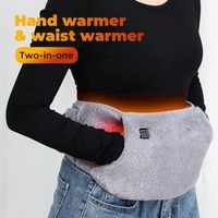Electric Heating Belt USB Hand Warmer Hot Compress Massage Belt Abdominal Waist Massage Belt Menstrual Uterus Warming Pad