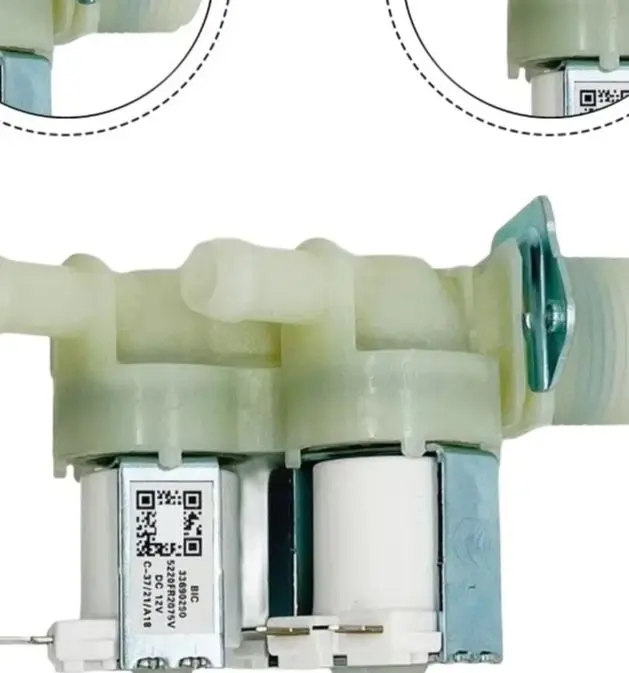 5220FR2075V DC12V Electromagnetic Water Inlet Valve For Washing Machine Solenoid Replacement Part Appliance Accessories