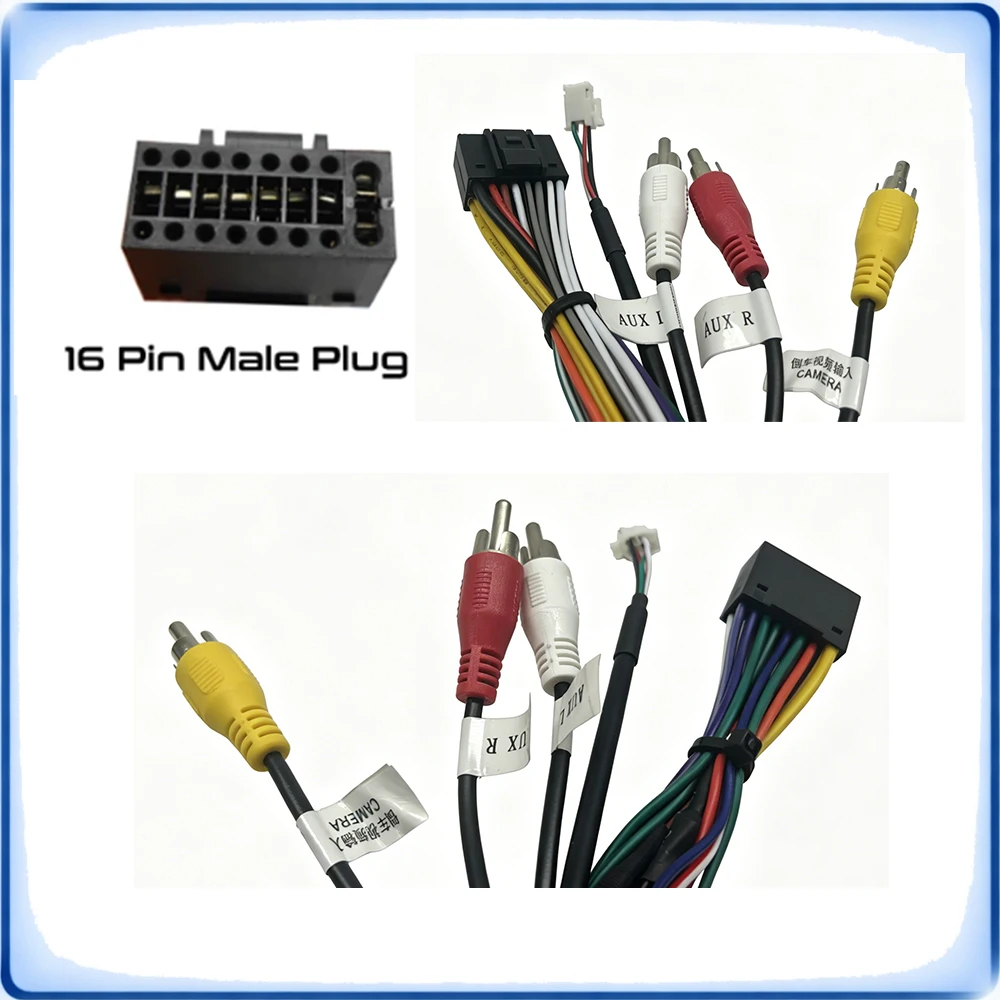 Car Stereo Wiring Harness Adapter Android Head Unit for Hyundai Celesta i10 i20, KIA KX3 K2 Cerato, Harness Only, No Canbus Box - view 3
