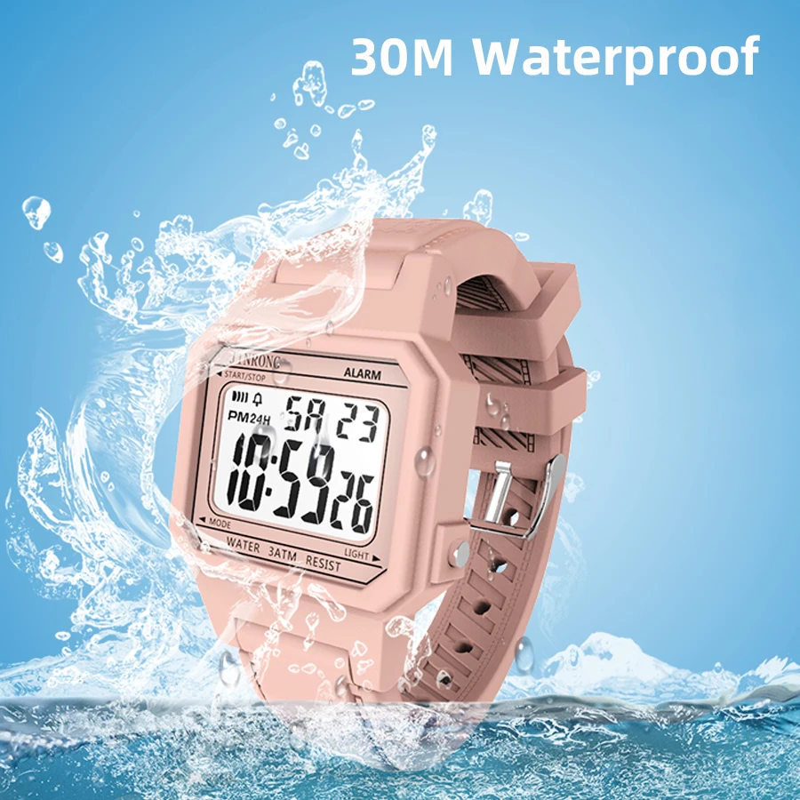 Men's and Women's Sports Digital Watch, 3ATM Waterproof, Alarm Clock,Electronic Drive Mode Multifunctional Outdoor Watch