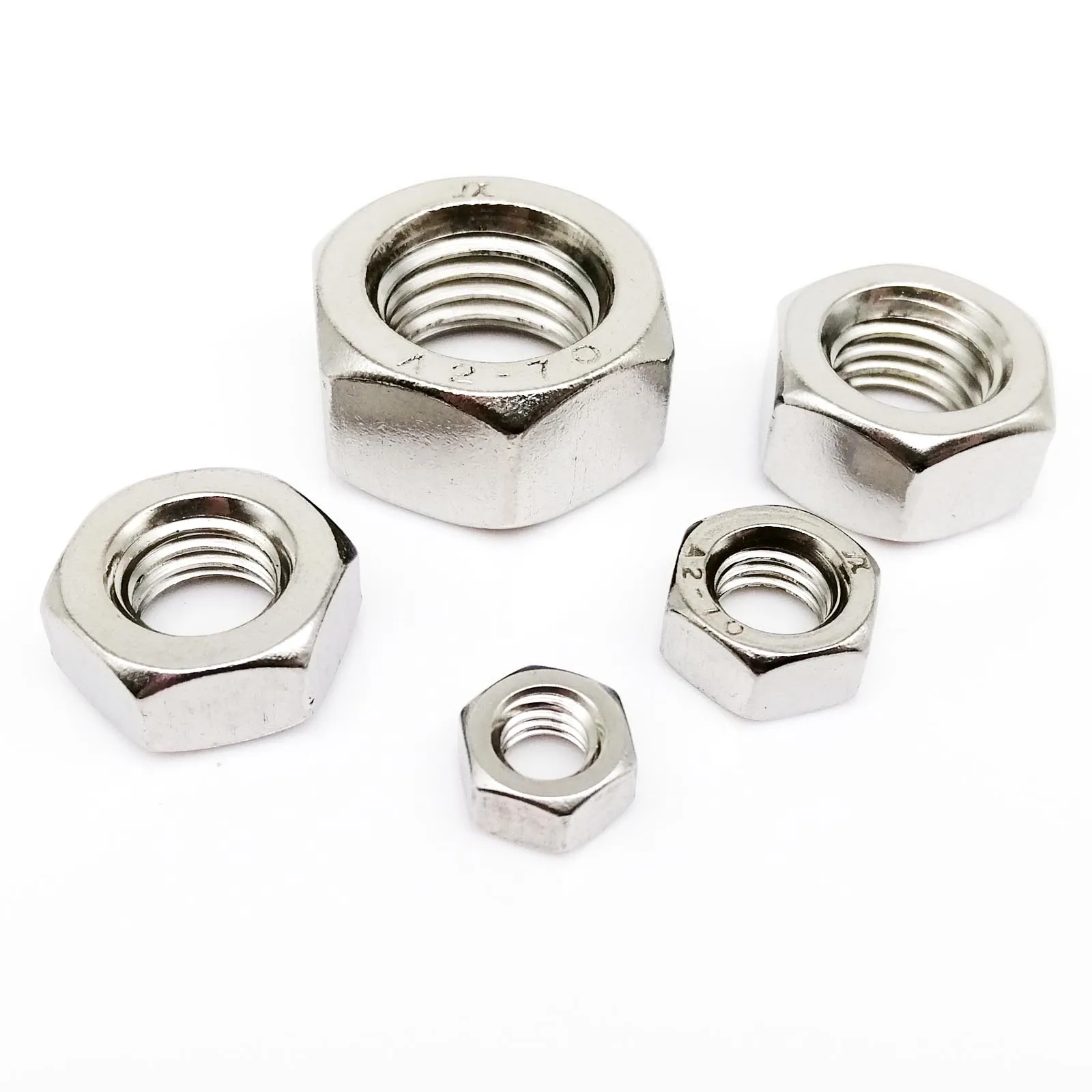 445pcs DIN934 Small Micro Hex Hexagon Nut Set Assortment Kit Box 304 Stainless Steel Brass M1.4 M1.6 M2 M2.5 M3 M3.5 M4 M5 M6 M8 image 2