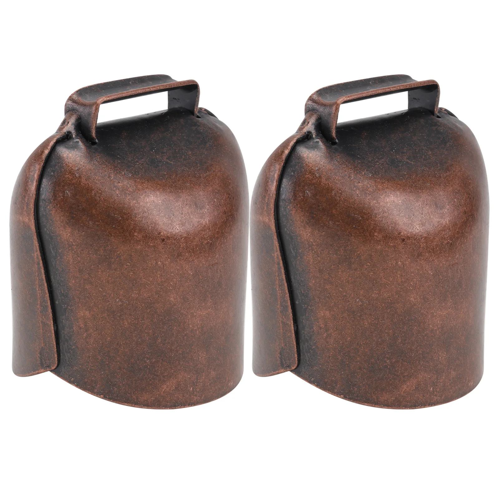 

2 pcs Cattle Bells Small Thickened Iron Farming Bell Accessories Animal Hanging Bell Decor Retro Farming Supplies