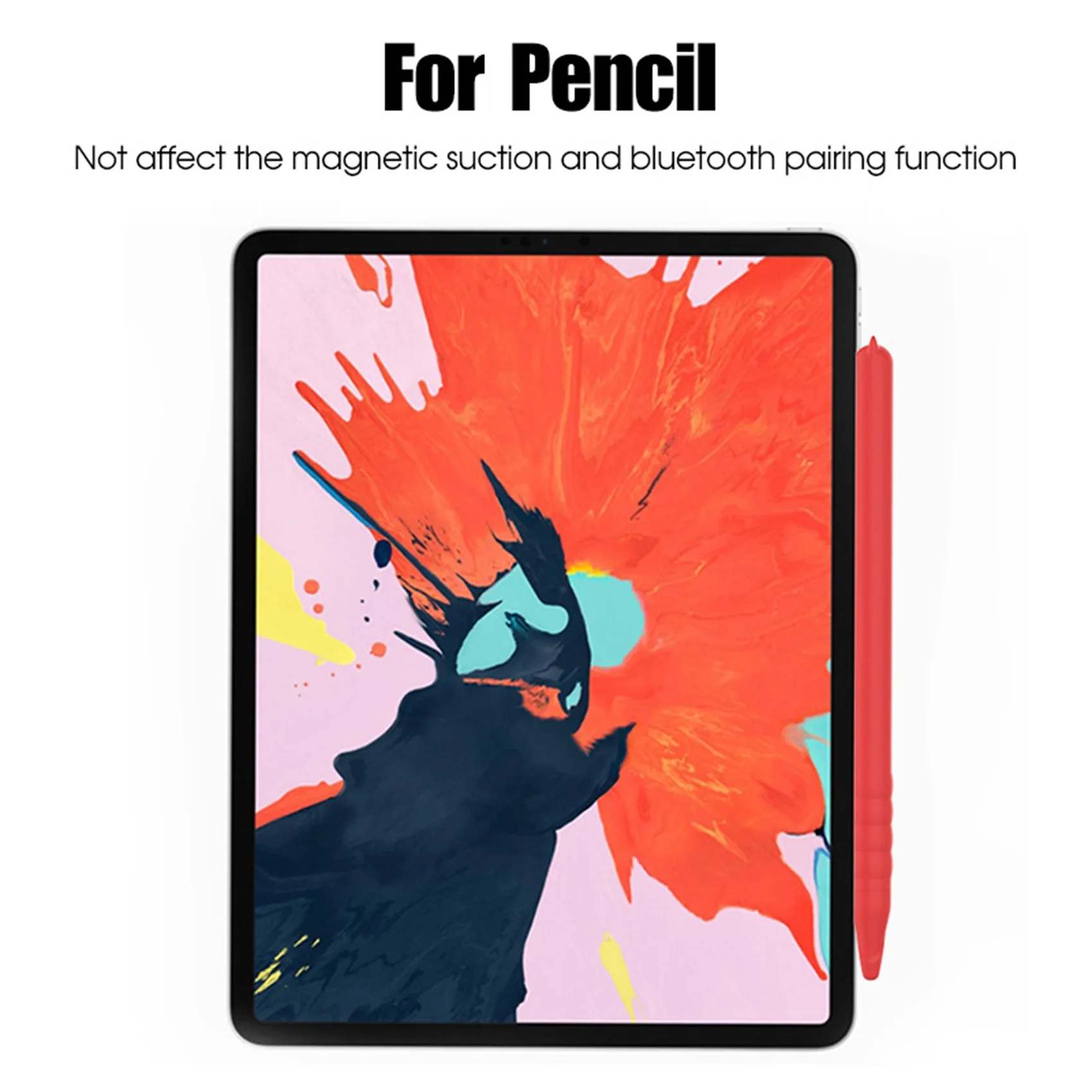 For Apple Pencil 2Nd Generation Pen Case Drop-Resistant Protective Case Cartoon Silicone Pen Case Blue